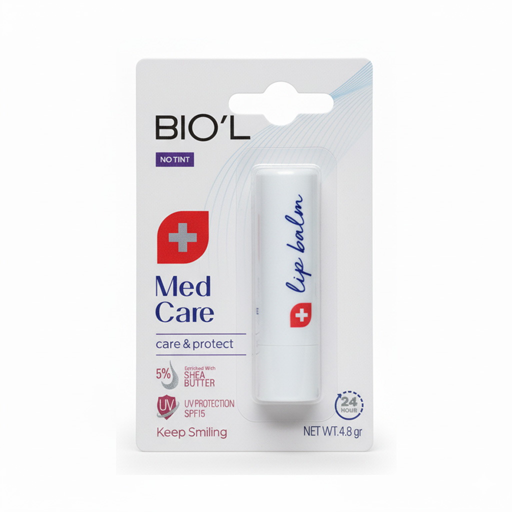 بالم لب بی رنگ بیول مدل Med Care